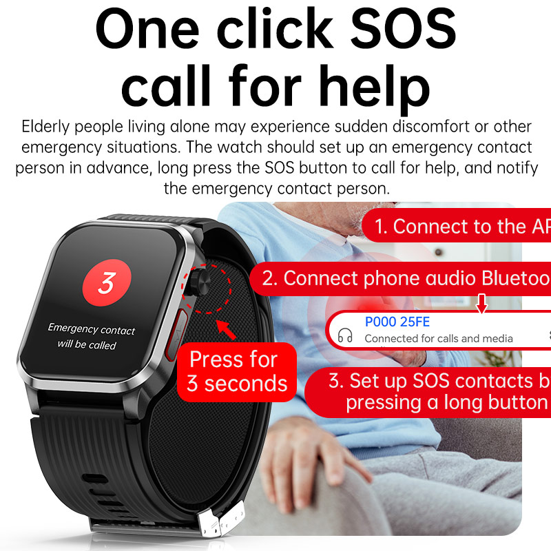 P300pro BT Call Air Pump Airba - Fall Detection Watch 리뷰 및 가격