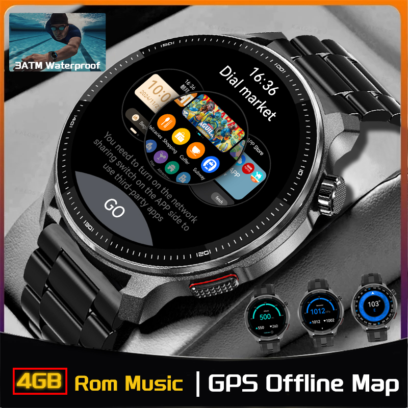 NEW 4G Memory GPS Offline Map  - Fall Detection Watch 리뷰 및 가격