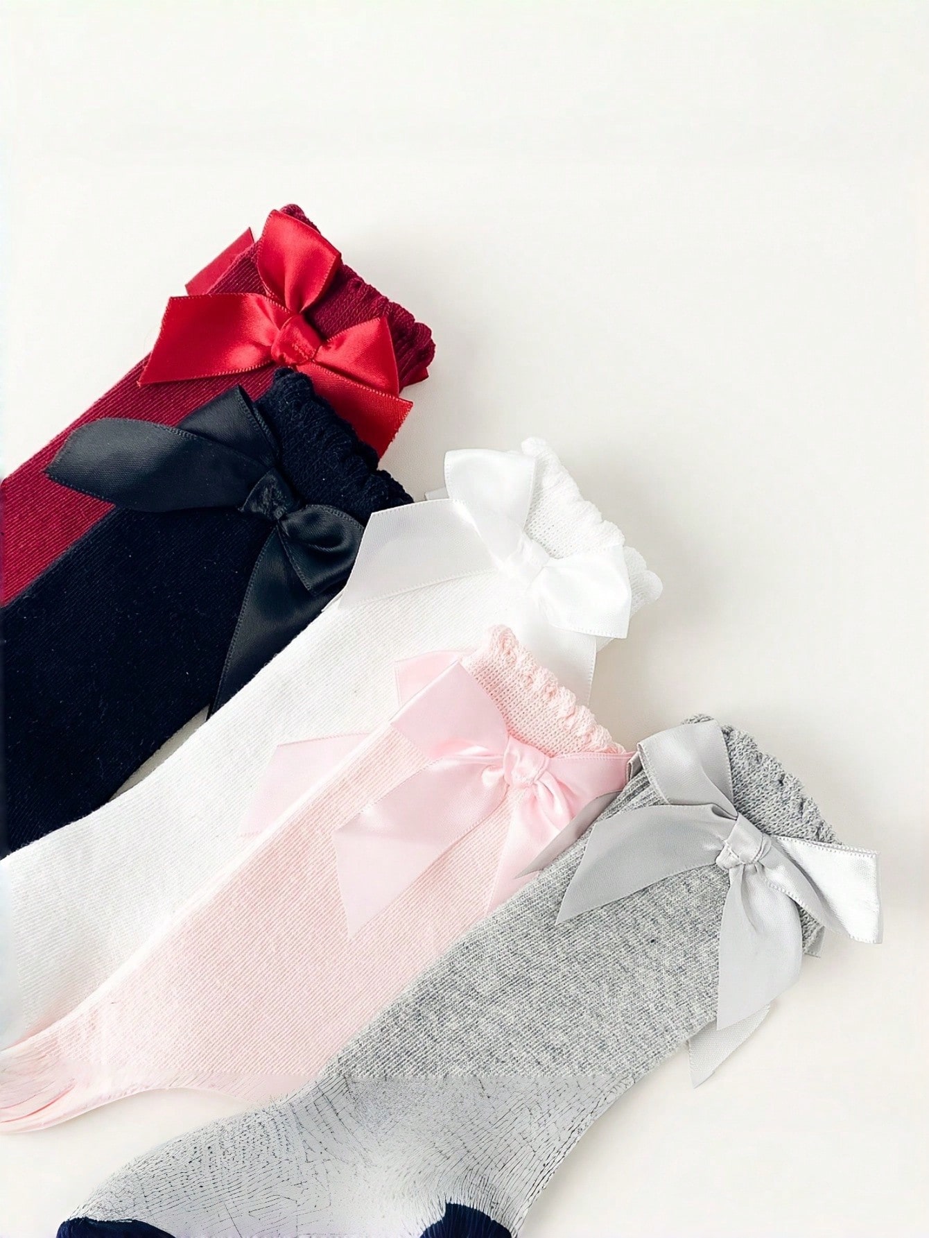 1/5 Pairs Baby Girls Bow Knee  - Baby Sock Oximeter 리뷰 및 가격