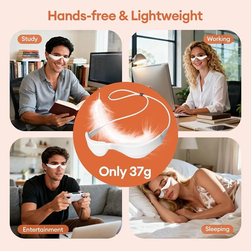 3D Eye Massager Red Light Ther - Light Therapy Glasses 리뷰 및 가격