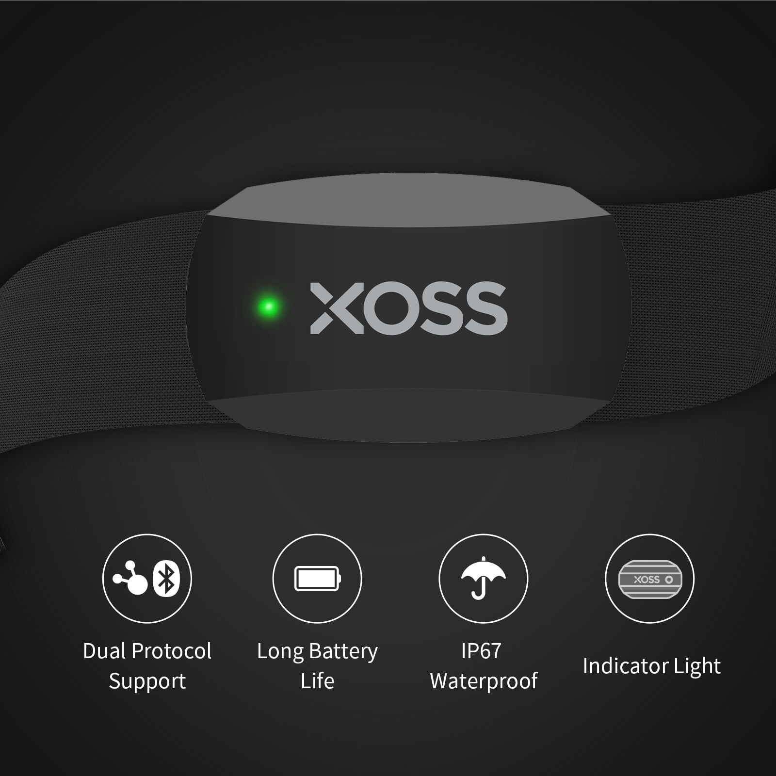 XOSS X2 Chest Strap Heart Rate - Breath Rate Monitor 리뷰 및 가격