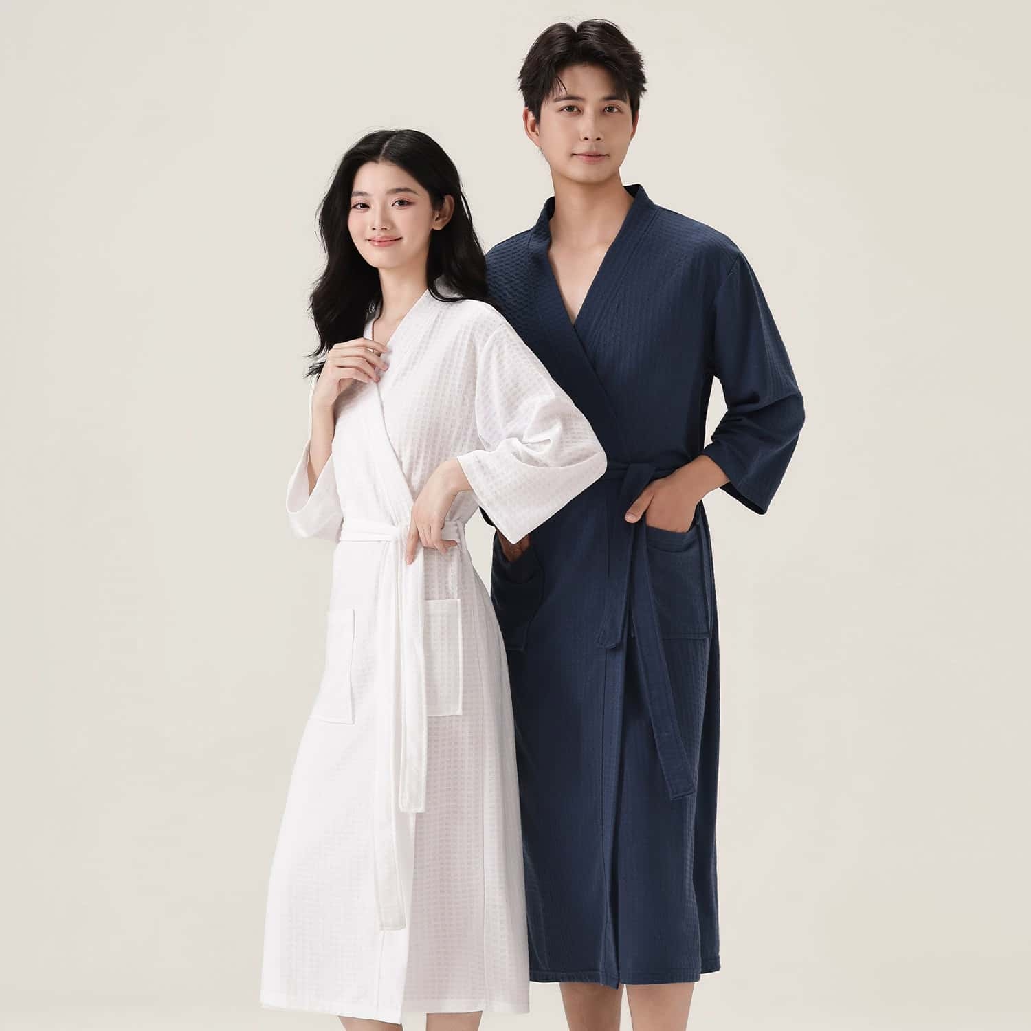 Ins Minimalist Waffle Bath Rob - Smart Knee Wrap 리뷰 및 가격