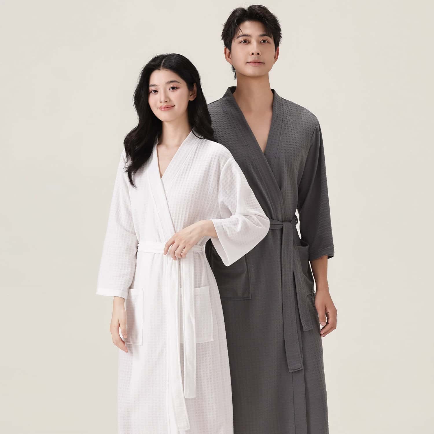 Ins Minimalist Waffle Bath Rob - Smart Knee Wrap 리뷰 및 가격